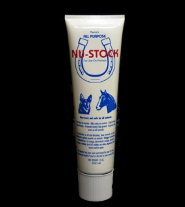 This is s tube of Nu-Stock cream to treat bulldog hot spots